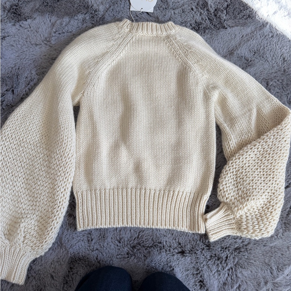 NWT Chloe Cream Knit Sweater - Picture 2 of 7